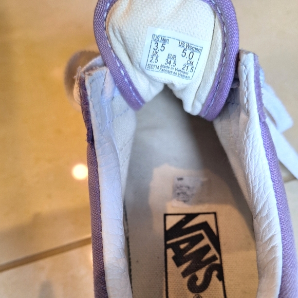 Vans lavender suede Old Skool skater sneakers- size 5 women's, 3.5 men's - Picture 10 of 10